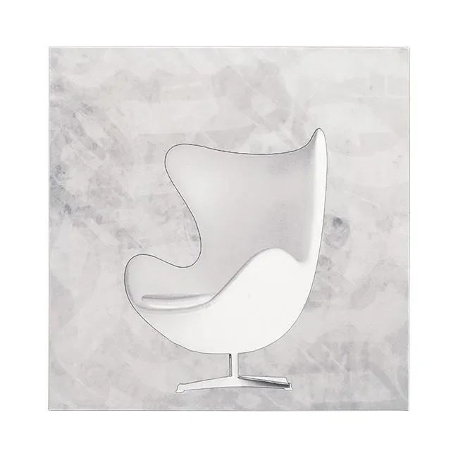 0329 (A+D) White Photo Egg Chair Sale