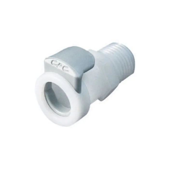 1/4 BSPT Non-Valved Acetal (POM) Coupling Body