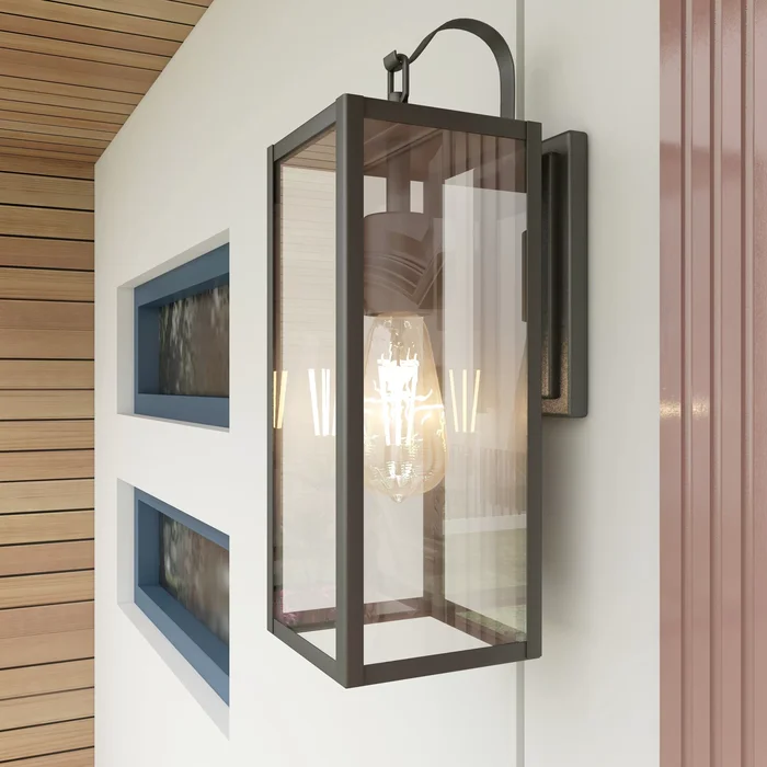 1-Outdoor Wall Light Rustic Wall Lantern Lamp for Porch