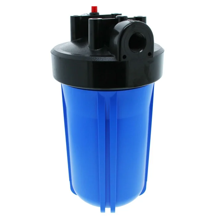 10″ Neo-Pure Big Flow Filter Housing Blue Sump/Black Cap 1″ with Pressure Relief