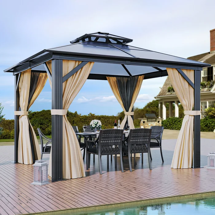 10 Ft. W X 10 Ft. D Outdoor Patio Gazebo
