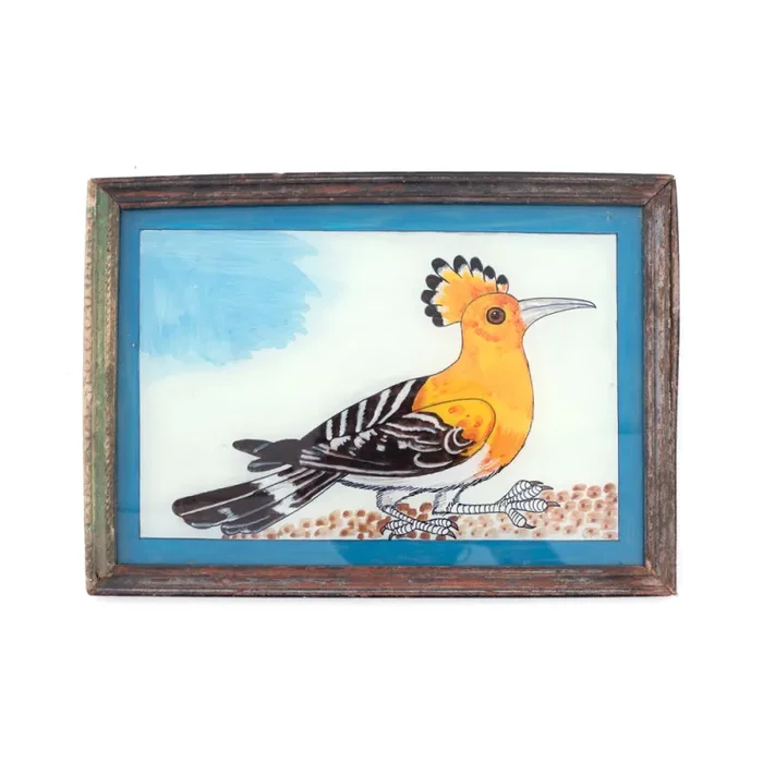 1109 (A+D) India Glass Yellow Bird