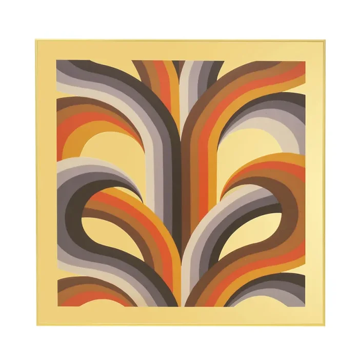 1138 (A+D) Groovy Swirvey Gold Mirror Supply