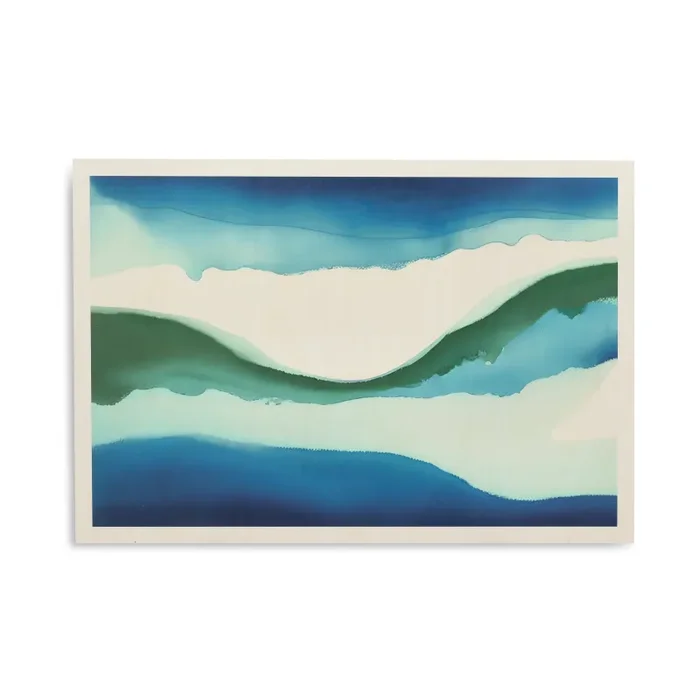 1332 (A+D) Color Waves Blue Green