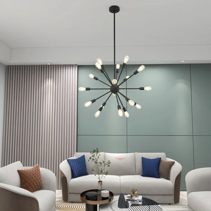 18 Light Sputnik Sphere Chandelier – 27.36″x74.45″