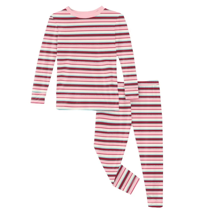 2 Piece Pajama Set (Long Sleeve) – Anniversary Bobsled Stripe