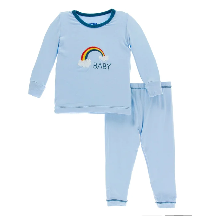 2 Piece Pajama Set (Long Sleeve) – Pond Rainbow Baby
