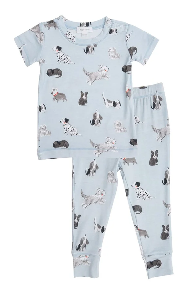 2 Piece Pajamas (Short Sleeves) – Grey Hounds