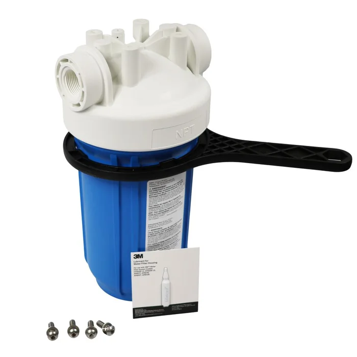 3M Aqua-Pure AP801B Whole House Filter Housing, Blue Sump, 10 inch
