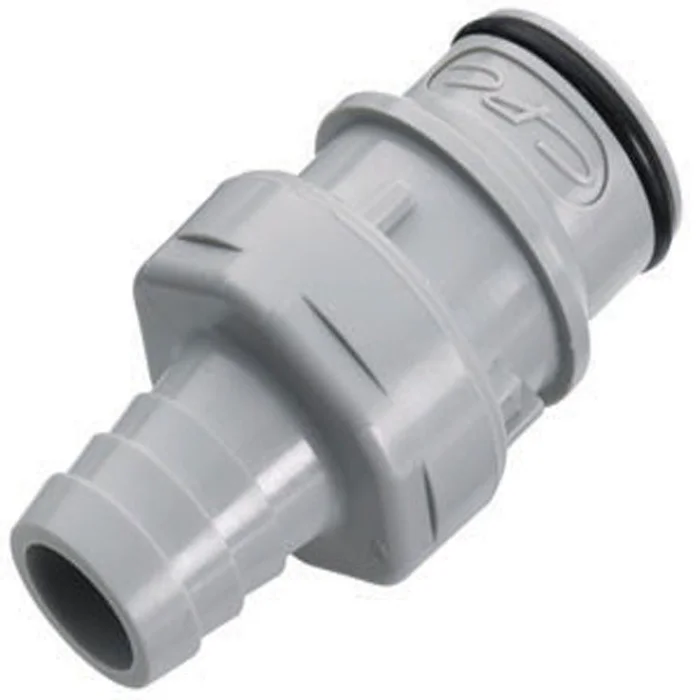 61400 NSF Valved In-Line Hose Barb Coupling Insert 1/2 ID Barb