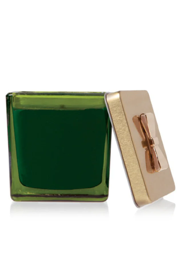7.5 OZ FRASIER FIR GREEN GLASS GIFT BOX POURED CANDLE