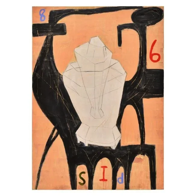 Abstract White Milkshake Painting