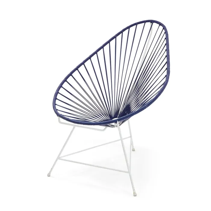 Acapulco Chair Blue & White Frame