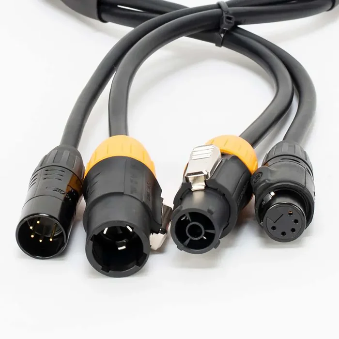 Accu-Cable AC5PTRUE, IP65-Rated 5-Pin DMX & Locking Power Link Combo Cable
