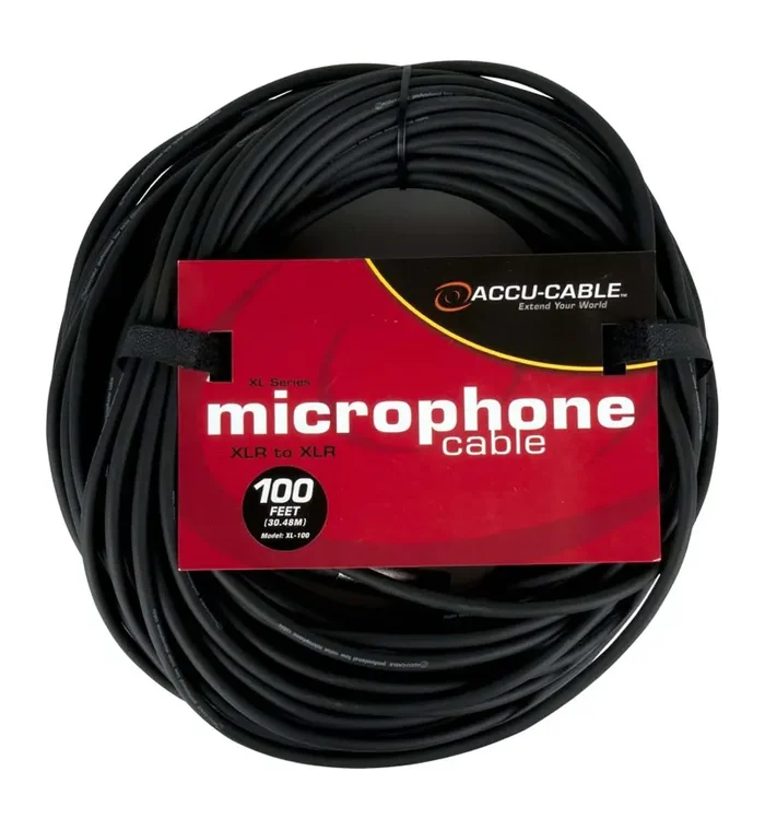Accu-Cable XL-100, XLR Microphone Cable 100 – Ft