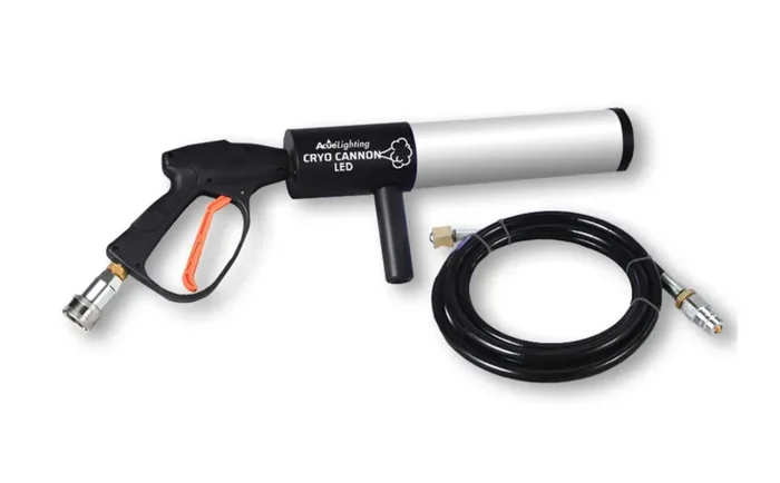 Acue Lighting Cryo Cannon LED, Cryo Canon Co2 Handheld Gun with LED Delivers Long-Lasting White Cryogenic Fog Plumes