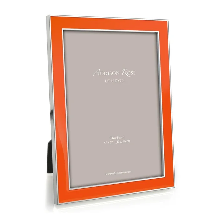 Addison Ross Enamel Orange/Silver 5*7 Frame