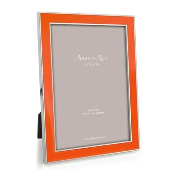 Addison Ross Orange Enamel Silver Trim Frame, 4*6