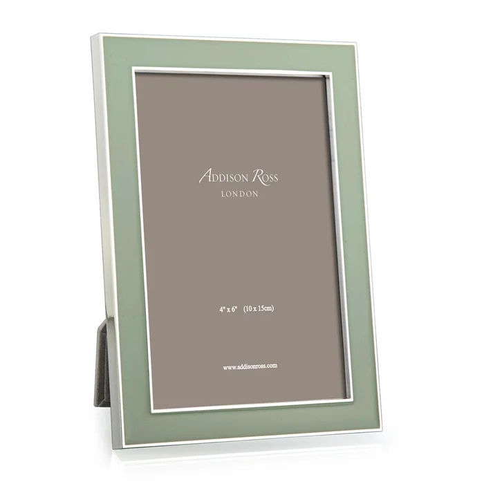 Addison Ross Pale Sage Green Silver 4*6 Frame