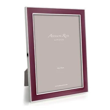 Addison Ross Plum Enamel Silver Trim Frame, 5*7