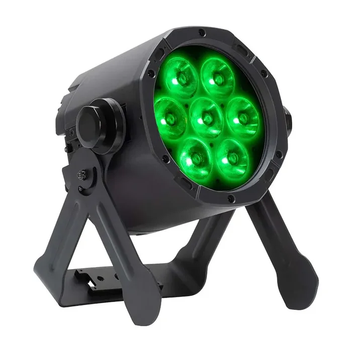 ADJ ElectraPix Par 7, IP65 Outdoor-Rated Battery Powered LED PAR – RGBAL+UV