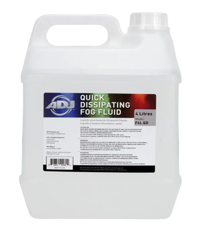 ADJ F4L QD, Quick-Dissipating Fog Fluid – 4 Liters