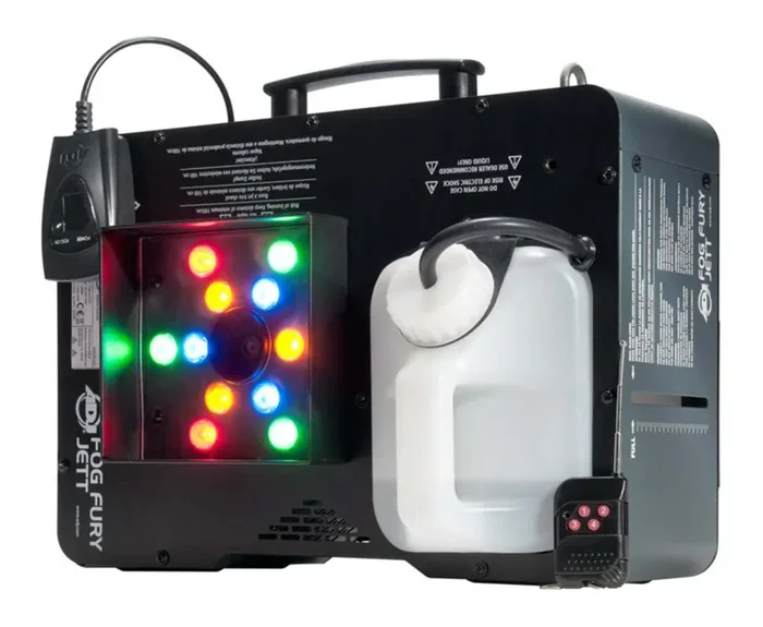 ADJ FOG FURY JETT, 700W Professional DMX Vertical Fog Machine with 12x 3-Watt LED