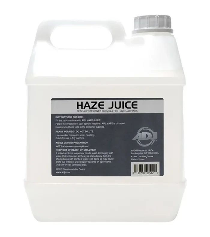 ADJ HAZE/G Liquid for Haze Generator Fog Machine – 1 Gallon