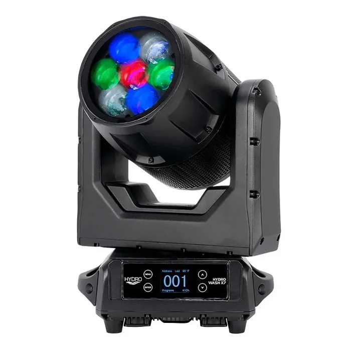ADJ Hydro Wash X7, Moving Head Wash Fixture with Seven 40W RGBW (4-IN-1) LEDs