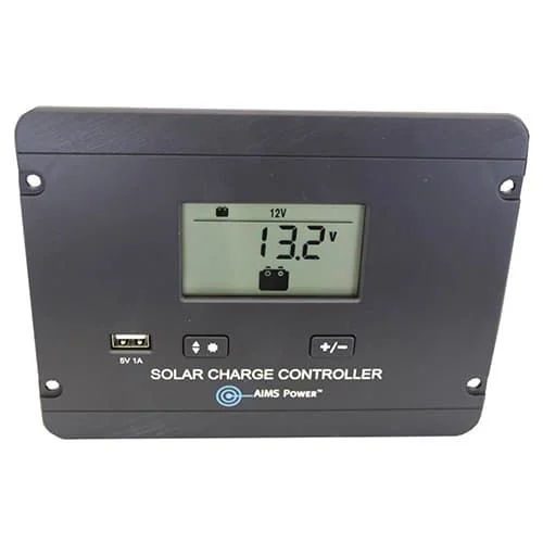 AIMS Power, SCC30AFM, Flush Mount 30 Amp Charge Controller PWM 12/24V