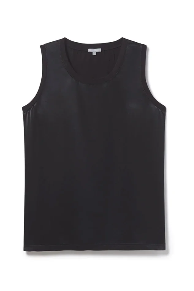 ALEXA SATIN CREW NECK TANK