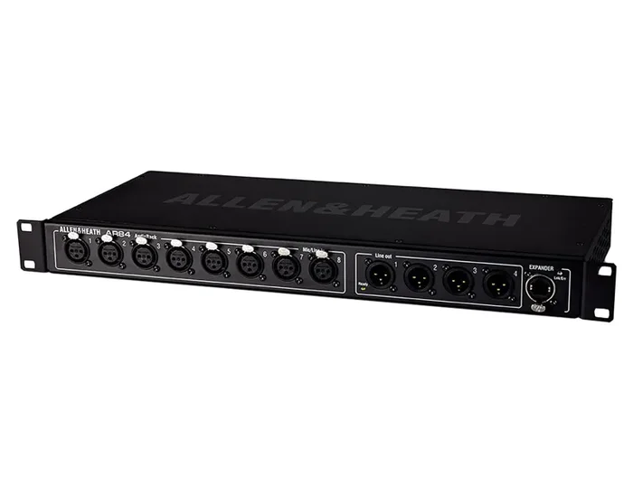 Allen & Heath AR84, 8×4 Expansion Rack for GLD and Qu Mixers – Black