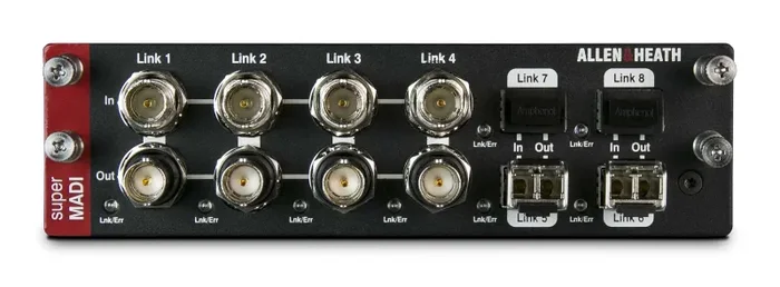 Allen & Heath M-DL-SMADI2-A, 4 MADI links via BNC and SFP, 128 x 128 96k MADI