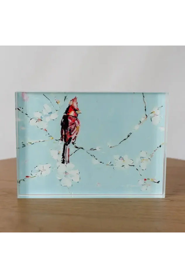 ALWAYS WITH YOU CARDINAL ACRYLIC BLOCK