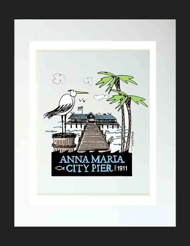 AMI City Pier Matted Print