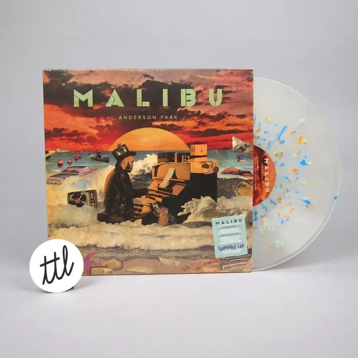 Anderson .Paak: Malibu (Clear Splatter Colored Vinyl) Vinyl 2LP – Turntable Lab Exclusive