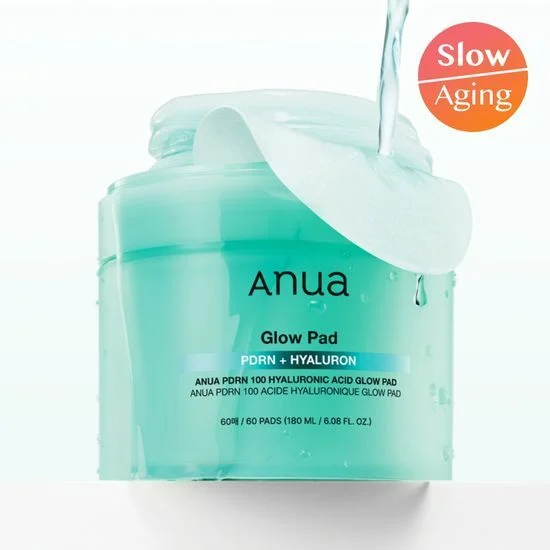 Anua PDRN 100 HYALURONIC ACID GLOW PAD (60 Sheets)