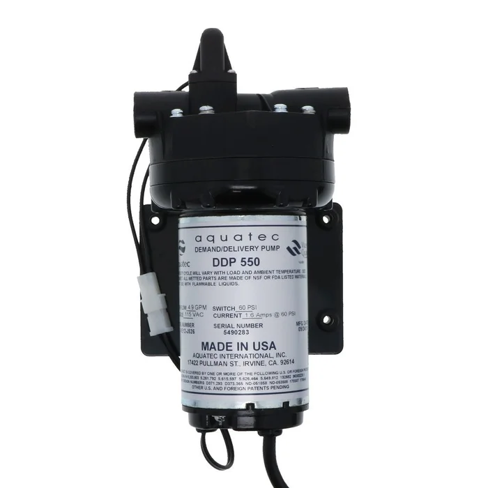 Aquatec 5513-1E12-J526 Pump 4.9 gpm, 1/2 FPT, 115VAC