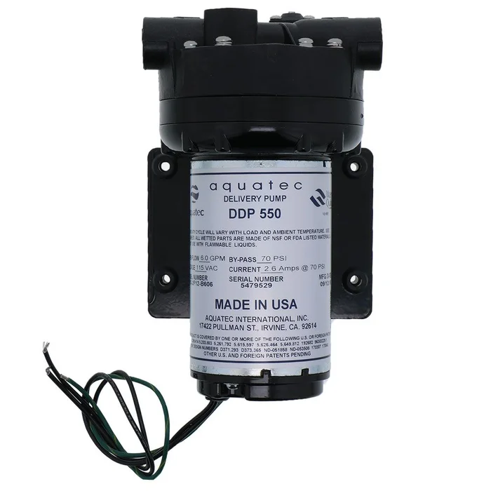 Aquatec 5513-2F12-B606 Pump 6.0 gpm, 1/2 FPT, 115V AC NO Cord