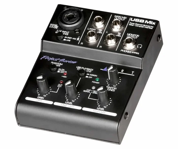 Art USB Mix 3 Channel Mixer with USB Audio Interface