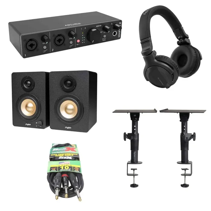 Arturia Home Studio 03 MINIFUSE2 Audio Interface DJ Package