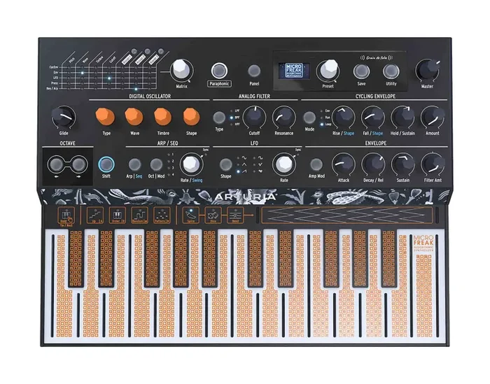 Arturia MICROFREAK Synthesizer, Hybrid Digital Analog Programmable Synthesizer