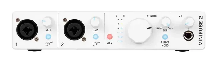 Arturia MiniFuse 2 Portable 2×2 USB Type-C Audio/MIDI Interface – White Discount