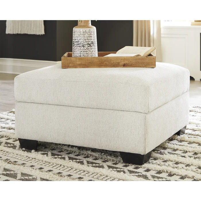 Ashley Furniture Cambri White Storage Ottoman