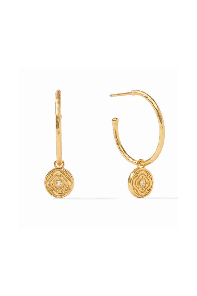 ASTOR HOOP & CHARM EARRING