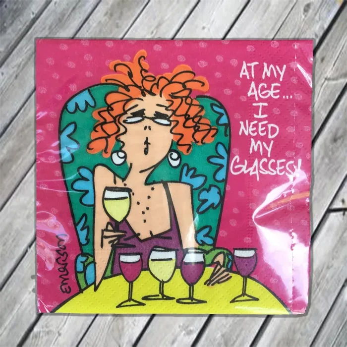 At my age…Cocktail Napkin