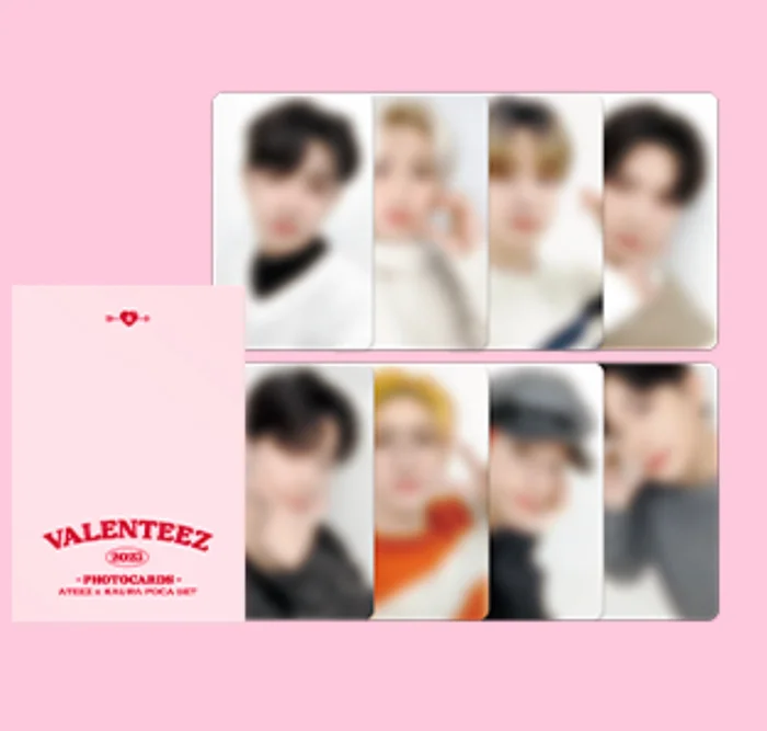 ATEEZ x Kaura Valenteez Poca Photocard Set