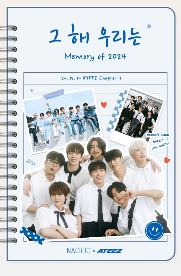 Ateez x Nacific – Memory of 2024 Set with Photobook and 4 Cut Photos