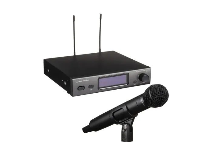 Audio-Technica ATW-3212/C510DE2, 3000 Series Wireless Handheld Microphone System with ATW-C510 Capsule DE2 470 to 530 MHz Online Hot Sale - Image 2