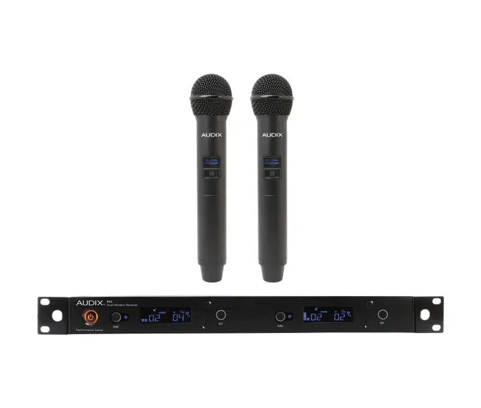 Audix AP42 OM2, Dual Handheld Wireless Microphone System – 522 to 554 MHz